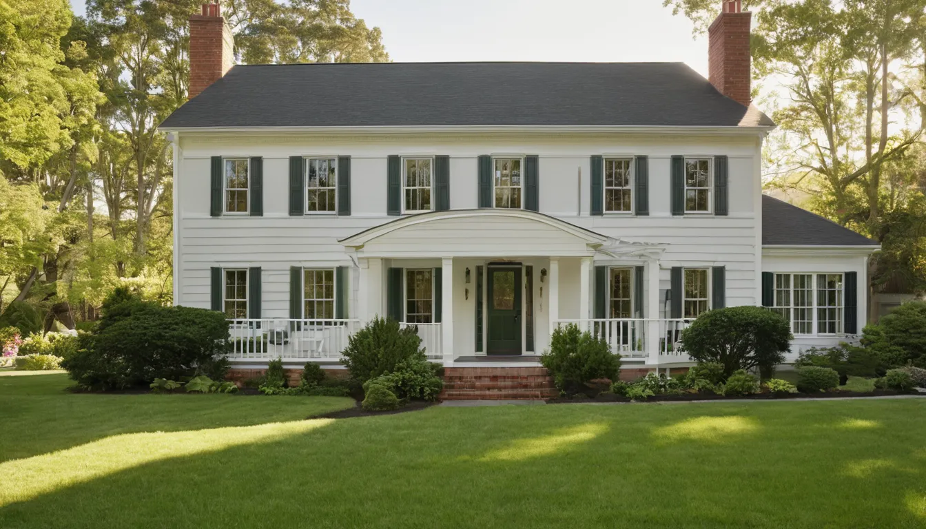 A bright, updated home exterior with new windows in Manassas
